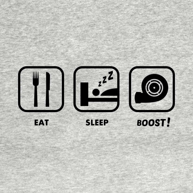 Eat Sleep Boost | FastLane design by FastLaneTees